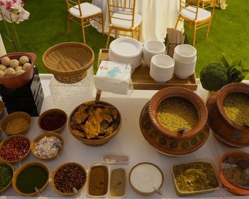 Elegant catered table setting